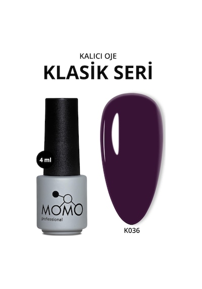 Momo Professional Kalıcı Oje K036 Koyu Mor 4 Ml