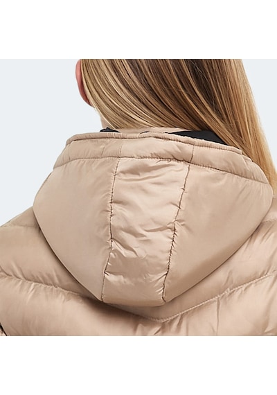 Slazenger GWEN Kadın Kapüşonlu Şişme Vizon Mont & Kaban