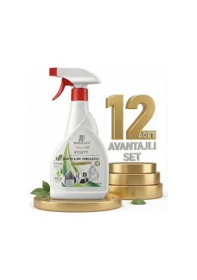Worldchem Banyo Wc Temizleme 12x500 Ml
