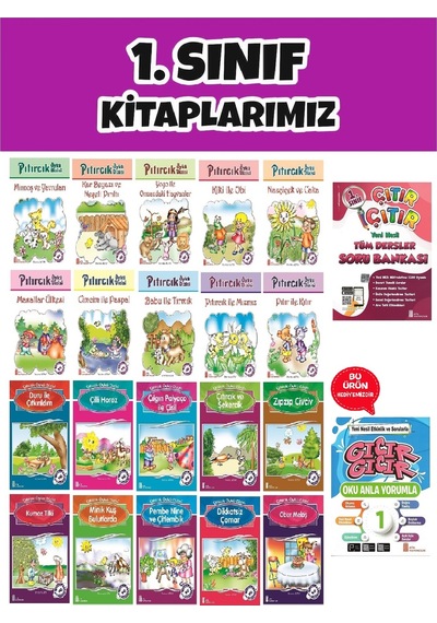 Ata 1.sınıf 2.dönem Yeni Nesil Sorularla Çıtır Çıtır Soru Bankası + 20 Li Okuma Hikaye Seti