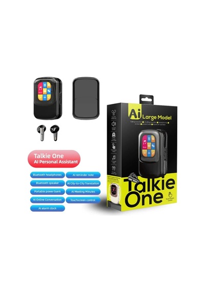 Talkie One Aı Large Model Akıllı Kulaklık Ve Dokunmatik Ekranlı Şarj Kutusu Çeviri, Hoparlör, Sesli Asistan, Bluetooth 6.0 Beyaz - 906427848