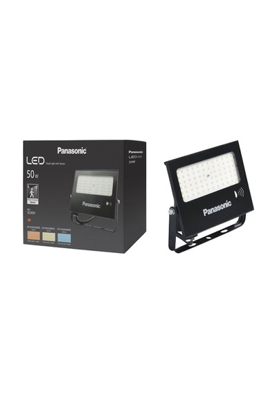 Led Projektör Sensorlü, Sıcak Beyaz Işık 50w 4270lm 3000k Çok Renkli
