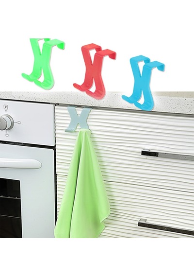 Lunaev Hang İt Pratik Kolay Taşımabilir Havlupan 2 Kancalı Banyo Askısı 50cm