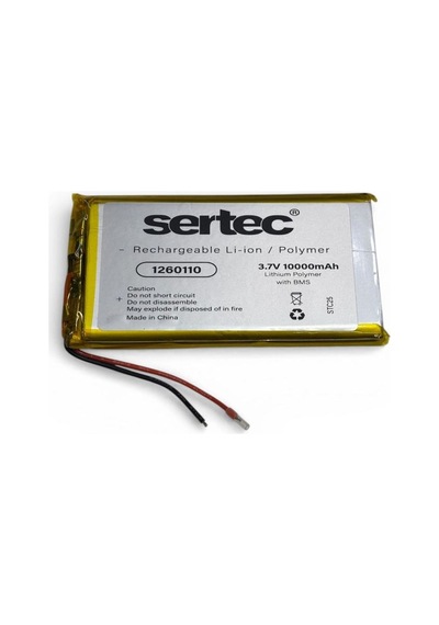 Tedar Sertec 1260110 3.7v 10.000mah Li-polymer Pil Devreli/1.5a Najmaddin