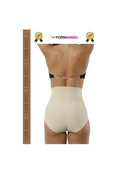 Form Angel Korse İz Göstermeyen Kaymaz Kadın Lazer Kesim Slip Korse 6'lı Set Siyah-ten