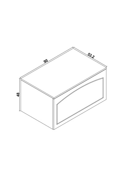 Boxi Tekerlekli Saklama Kutusu,çok Amaçlı Sandık/masa Beyaz Membran 90x48x52 Cm