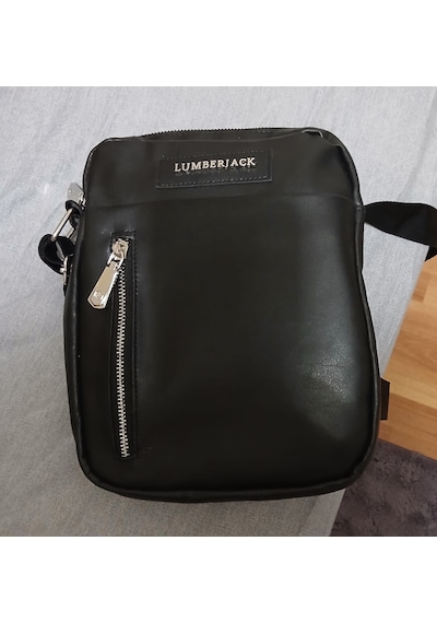 Lumberjack Casual Deri Cprz 4pr Siyah Çapraz Çanta Mat Siyah