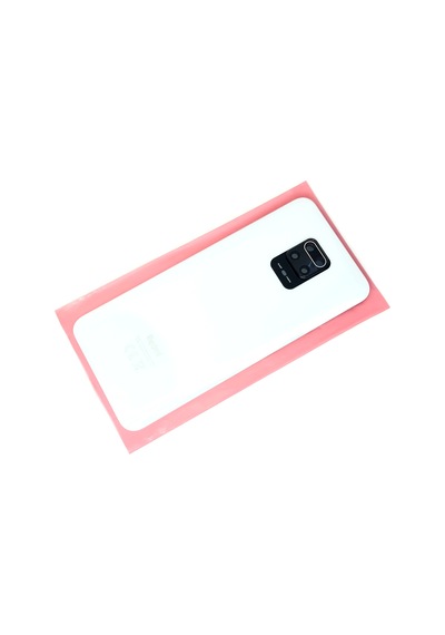 Xiaomi Redmi Note 9 Pro Arka Kapak Batarya Kapağı Cam Kamera Camı Beyaz
