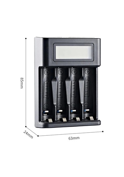 Pil Şarj Cihazı Dört Yuvalı - 1.2v Ni-mh/ni-cd Aa/aaa/gt-bc03