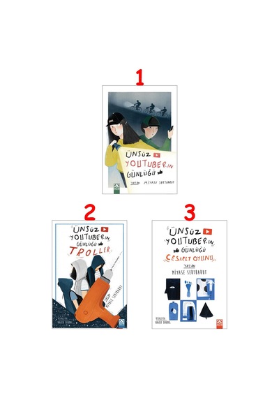Ünsüz Youtuberın Günlüğü Serisi, 3 Kitap Set, Miyase Sertbarut