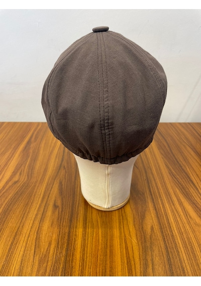 Hamze Peaky Blinders Tommy Shelby Model Keten Kasket Şapka Kahverengi