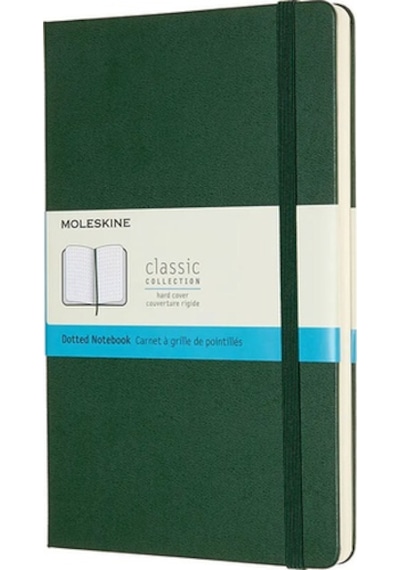 Moleskine Sert Kapak Defter Mersin Yeşili Noktalı - 13x21 - 9094
