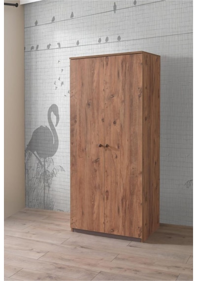 Ekonomik 2 Kapılı Gardırop Elbise Dolabı 80x53x180cm Ekonomik 2 Kapılı Gardırop Elbise Dolabı 80x53x180cm