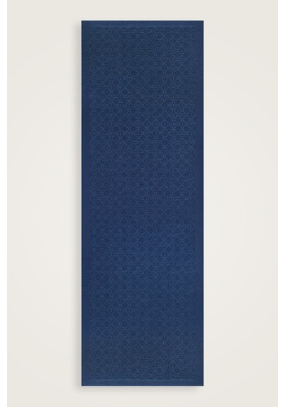 İmannooor İman I Kafes Lacivert Tencel Pamuk İpek Şal 70x200