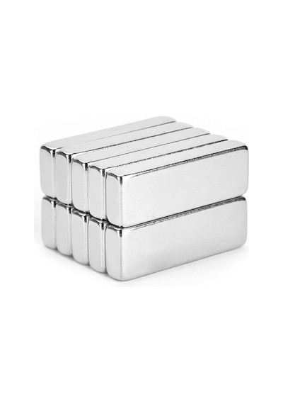 30x10x5 Mm Çok Güçlü Neodyum Mıknatıs 8 Adet