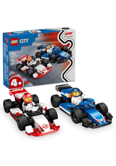 LEGO® City F1® Williams Racing ve Haas F1® Yarış Arabaları 60464 - 4 Yaş ve Üzeri Çocuklar için Yaratıcı Oyuncak Yapım Seti (92 Parça)