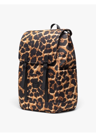 Herschel Retreat Küçük Boy Su İtici Kumaş Sırt Çantası, 14" Laptop Uyumlu, 17 L Uniseks Leopar Çanta - 11400