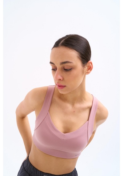 Normal People Bela - Spor Bra / Şeftali Dokulu Peach Skin Kumaş Lila