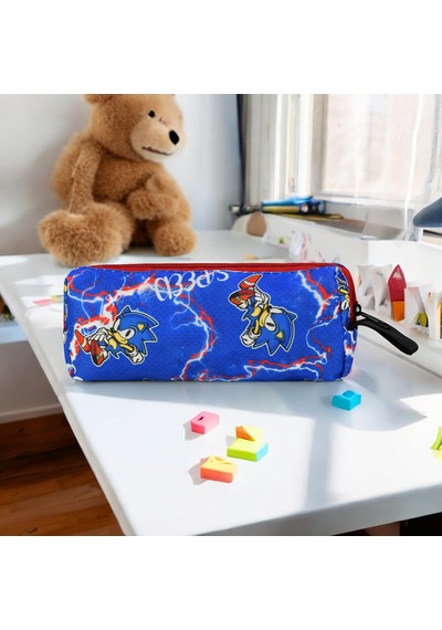 Erkek İlkokul Ortopedik 3'lü Set Kalemlik Beslenme Çanta Model 4
