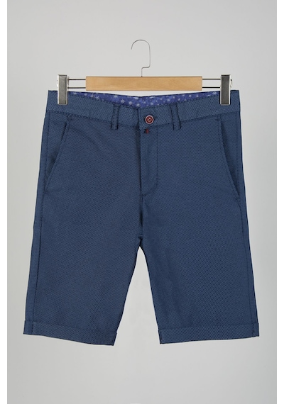 Terapi Men Erkek Lacivert Slim Fit Keten Şort Çokrenkli4