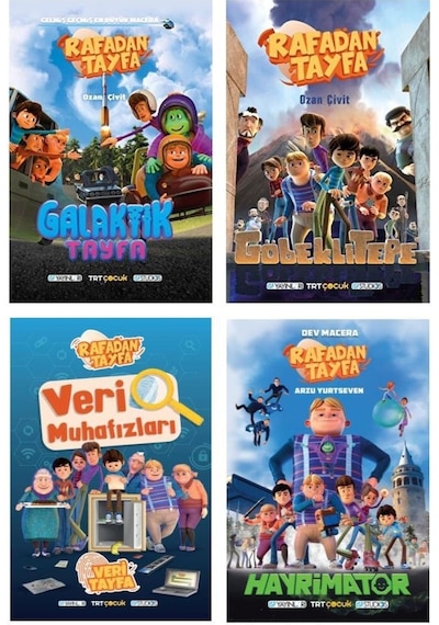 Rafadan Tayfa Seti 4 Kitap Galaktik Tayfa + Göbeklitepe + Veri Muhafızları + Hayrimatör