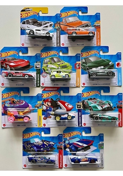 Hotwheels 10'lu Başlangıç Seti - Onlu Farklı Model Araba Diğer