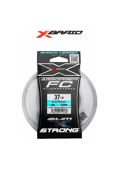 Ygk X021absorber Slim Fc 30m Fluorocarbon Misina 0,373mm