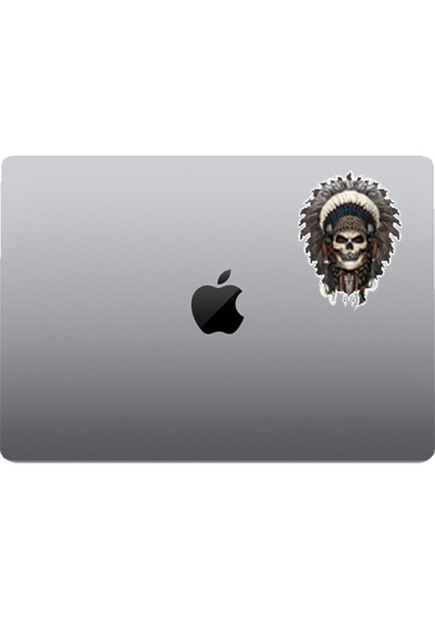 Kızıldereli Kurukafa Motorsiklet Kask Laptop Ve Araç Sticker 14x10cm