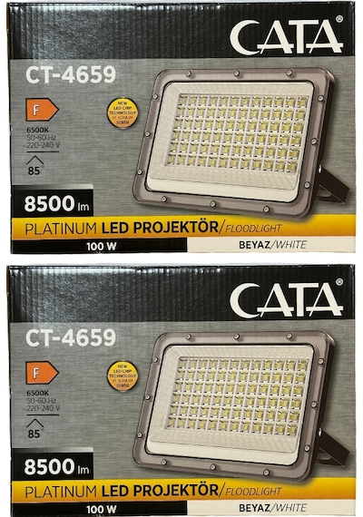 Cata Ct-4659 100w 6500k Beyaz Işık Led Projektör 2 Adet