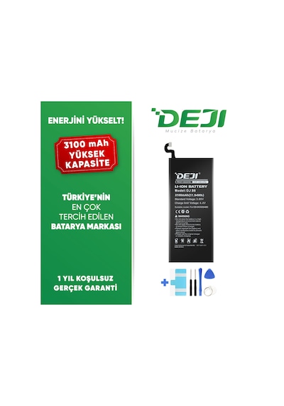 Samsung Uyumlu Galaxy S6 3100Mah Batarya Mucize Batarya Deji