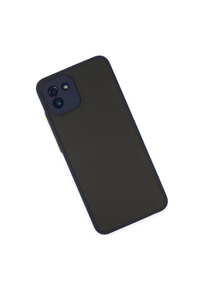 Newface Samsung Uyumlu Galaxy A03 Kılıf Montreal Silikon Kapak - Lacivert Lacivert