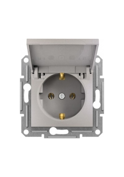 Schneider Eph3100169 Asfora Bronz Kapaklı Topraklı Priz