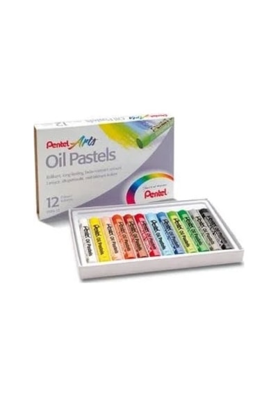 Pentel Oil Pastels Yağlı Pastel 25 Li Renk Çok Renkli