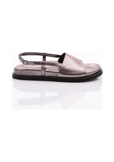 Dgn 3015 Kadin Kalin Bantli Sandalet 3015-2261-R8007 Platin Dgn 3015 Kadin Kalin Bantli Sandalet 3015-2261-R8007 Platin