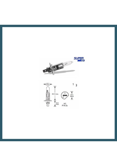 Bezos Super Light H1 Halojen Far Ampülü 12 Volt 60-55 Watt Ob