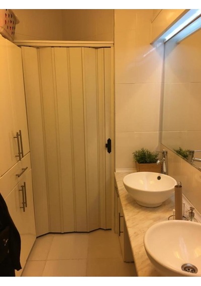 Akordeon Kapı, Akağaç Ahşap Desenli 72x215 Cm