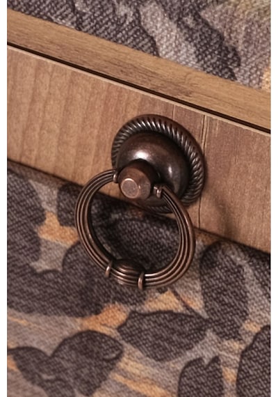 Mistik Home Rose Katlanır Dolaplı Ütü Masası Çam Gövde, Kahverengi Çiçek Desenli Çam/kahverengi