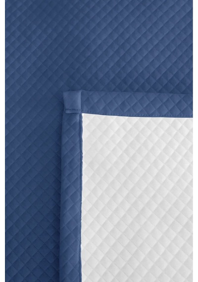Mavi Modern Genç Odası Tek Kişilik Pike Takımı - Lacivert Kapitone 160x220 Cm Mevsimlik Yatak Örtüsü Perde Günce Kıyımı