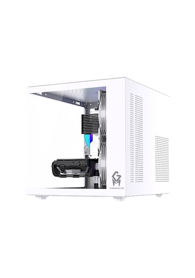 Gm-x1 Tuştan Değişmeli 3x Rgb Fanlı Gaming Mini Akvaryum M-atx Beyaz Kasa