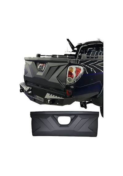Mitsubishi L200 2010-2014 Bagaj Kapağı Kaplama Mat Siyah Tailgate Kaplama Arka Kapak Koruma
