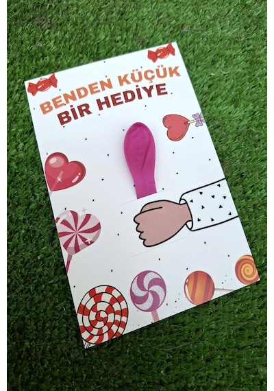 Balon Kartı 10 Adet Renkli Balonlar Ve Özel Kart - Doğum Günü Hediyesi - Öğrenci Hediyesi