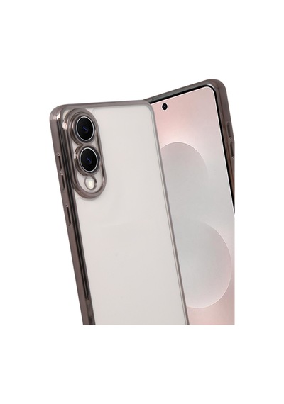 Samsung Galaxy S25 Uyumlu Edge Lensli Silikon - Titan Gri