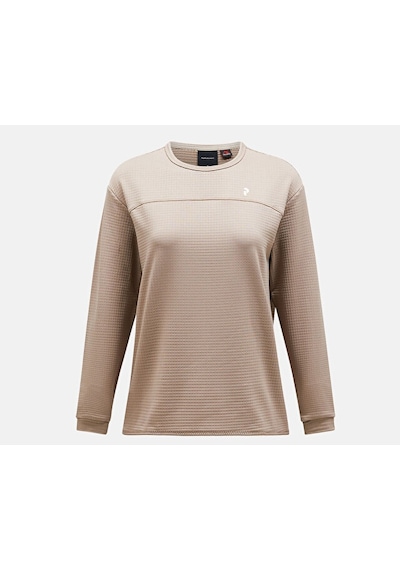 Peak Performance W Traıl Polartec Crew Kadın Günlük Sweatshirt G79810010t Bej