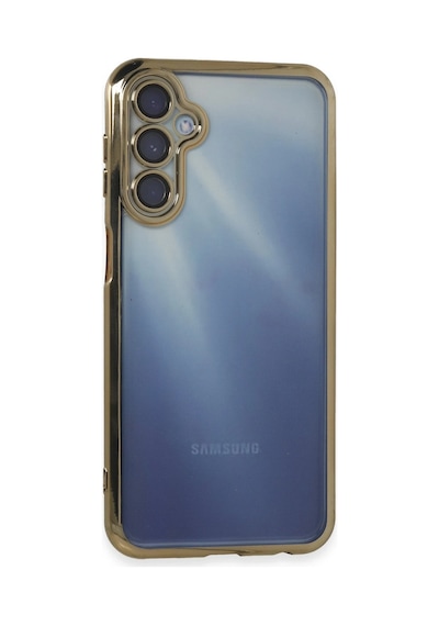 Newface - 67 - Samsung Galaxy Uyumlu A35 5g Kılıf Razer Lensli Silikon - Csmo-tex - - Gold