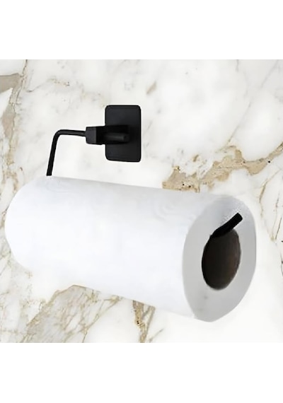 Yapışkanlı Kağıt Havlu Askısı, Metal, Modern Tasarım,solo Peçetelik Havluluk, Duvar Veya Dolap Altı Montaj,delmeden Vidalamadan Kolay Ve Pratik Montaj Çok Renkli