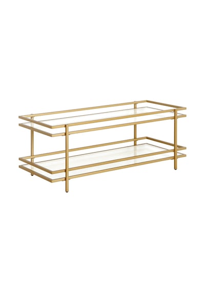 Yashira Gold Metal&cam Orta Sehpa