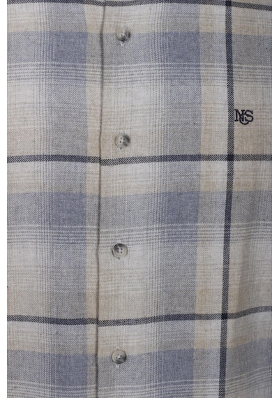 Erkek Gömlek Bej Uzun Kol Ekose Kareli Flanel Yün Tuşeli Slim Fit Düğmeli Yaka Shirt Ncs Jeans 7269-bej Bej Erkek Gömlek Bej Uzun Kol Ekose Kareli Flanel Yün Tuşeli Slim Fit Düğmeli Yaka Shirt Ncs Jeans 7269-bej Bej