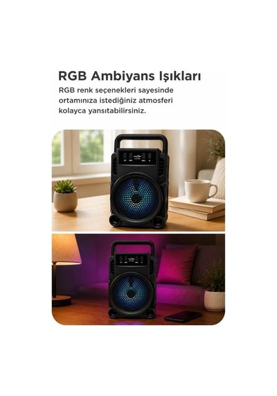 Delux Serisi Bluetooth Hoparlör Gts-1360 Siyah Frekans Cihaz Akustik
