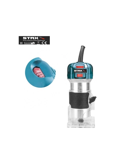 Staxx 6 Kademe Devir Ayarlı 1600W Formika Traşlama Freze Makinesi