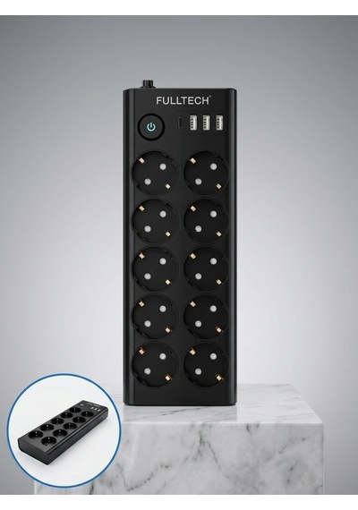 Mey İthalat Usb Ve Type-c Şarj Özellikli 10'lu Çoklu Priz Standart